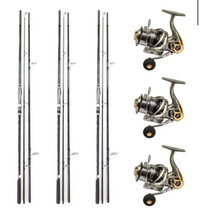 Set 3 lansete crap somn + 3 mulinete