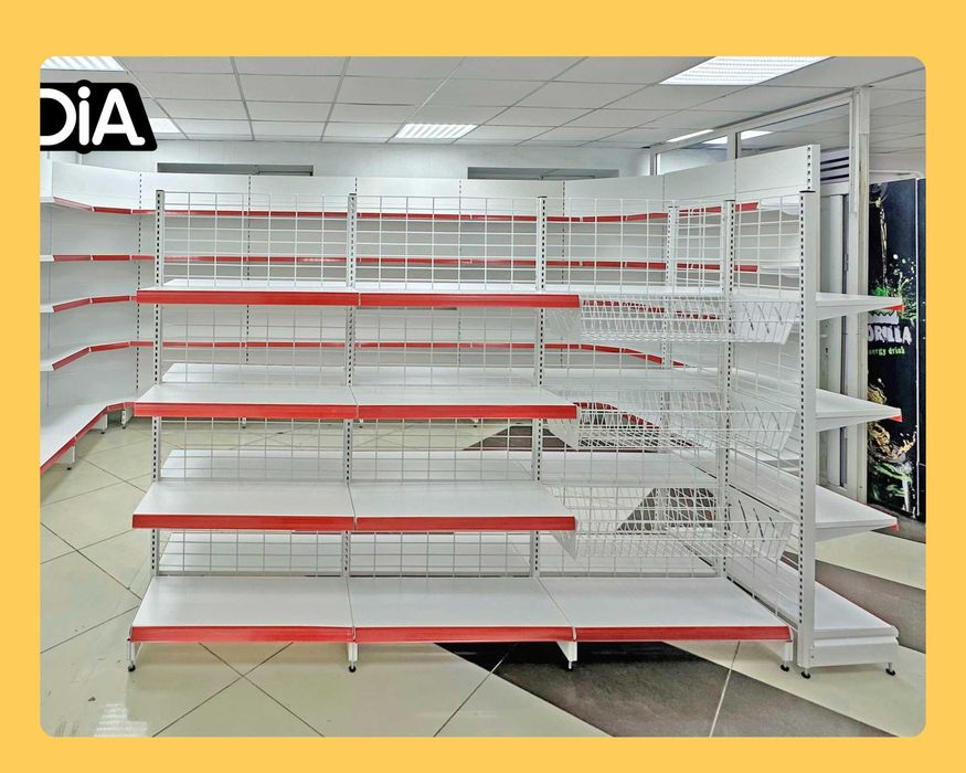 Стеллаж металлический сборный, железная полка
