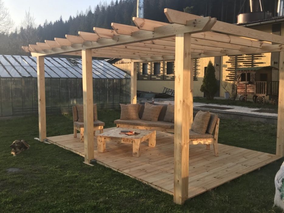 Pergola lemn pin nordic