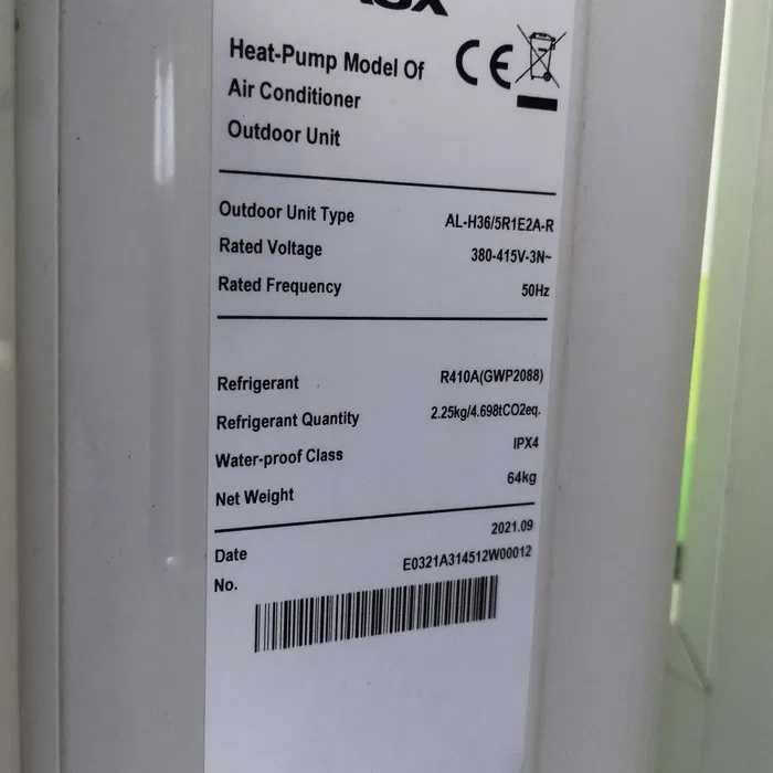 Кассетный кондиционер AUX ALCA-H36 потолочный, б/у почти новый