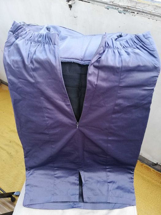 -80% Rochie scurta Creativity, Gri-Petrol, marime S/36, Trimit Gratuit