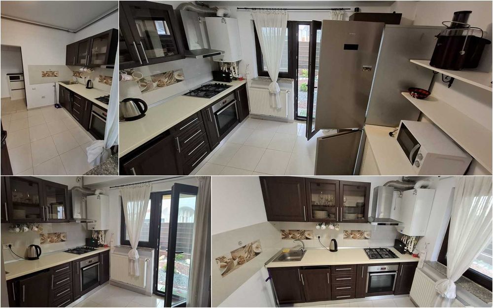 Apart 3 cam. curte proprie, mobilat și utilat. Foișor, loc de parcare.