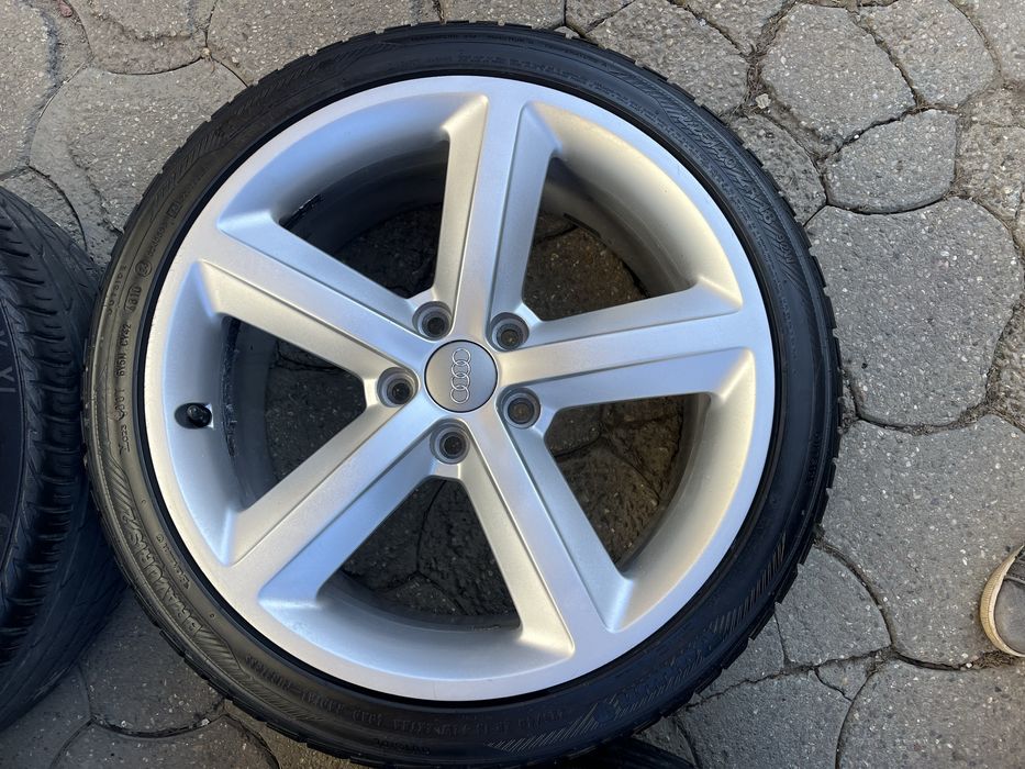 Jante aliaj 5x112mm, anvelope vara 225/40 R18 Audi A3, A4, A6, VW, Seat  Skoda