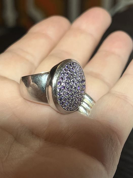 Inel din argint cu zirconii mov Giorgio  Martello