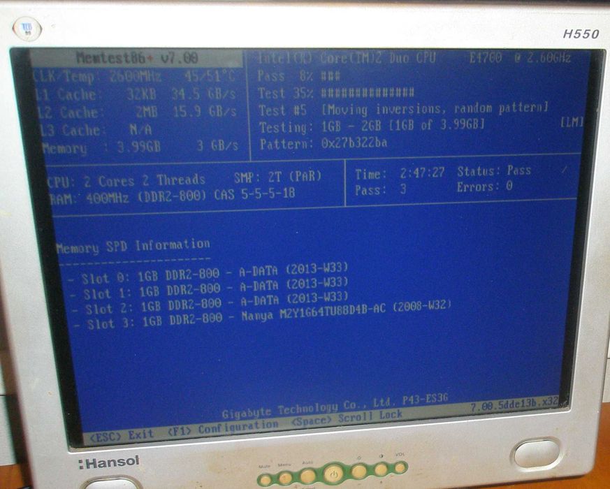 PC Офис 3: E4700 Core2 Duo, 4GB DDR2, 7300LE, HDD 160GB, 300W