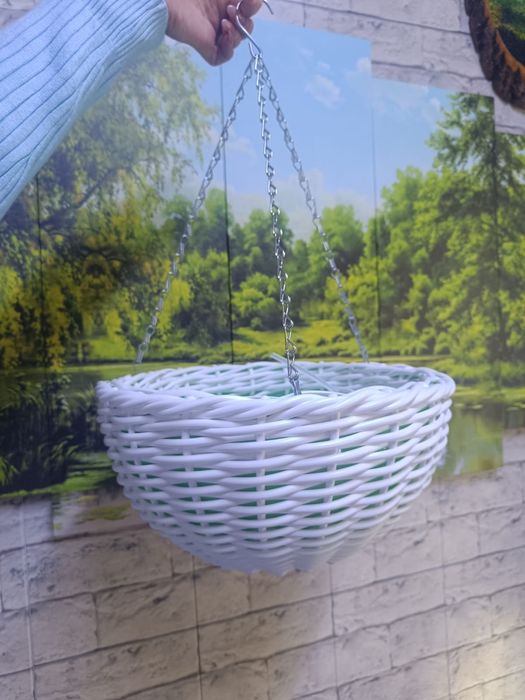 Садовые кашпо из лозы