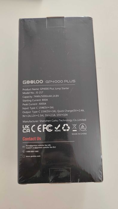 Стартерно устройство бустер jump starter GOOLOO GP 4000 PLUS