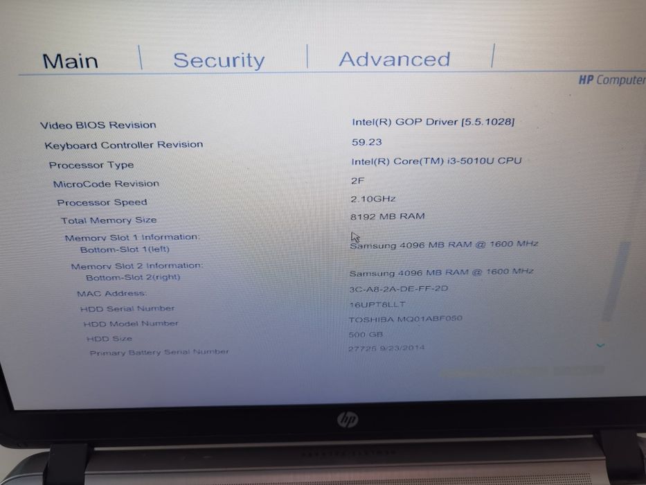 Laptop Hp ProBook 450 G2