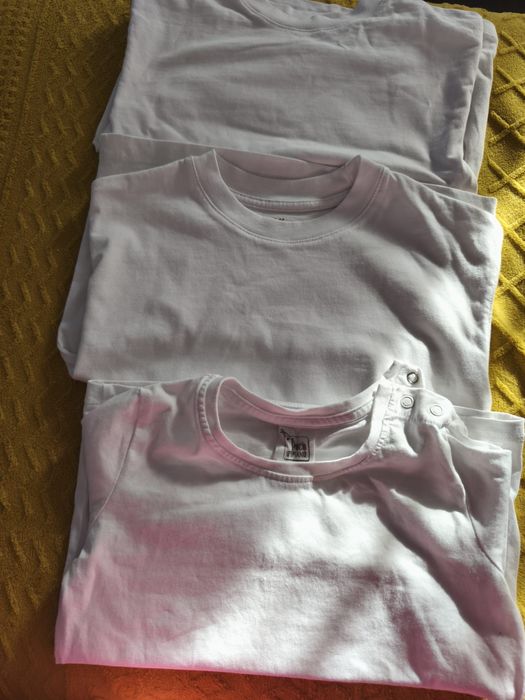 Pantaloni zara si bluze albe simple h&m 104