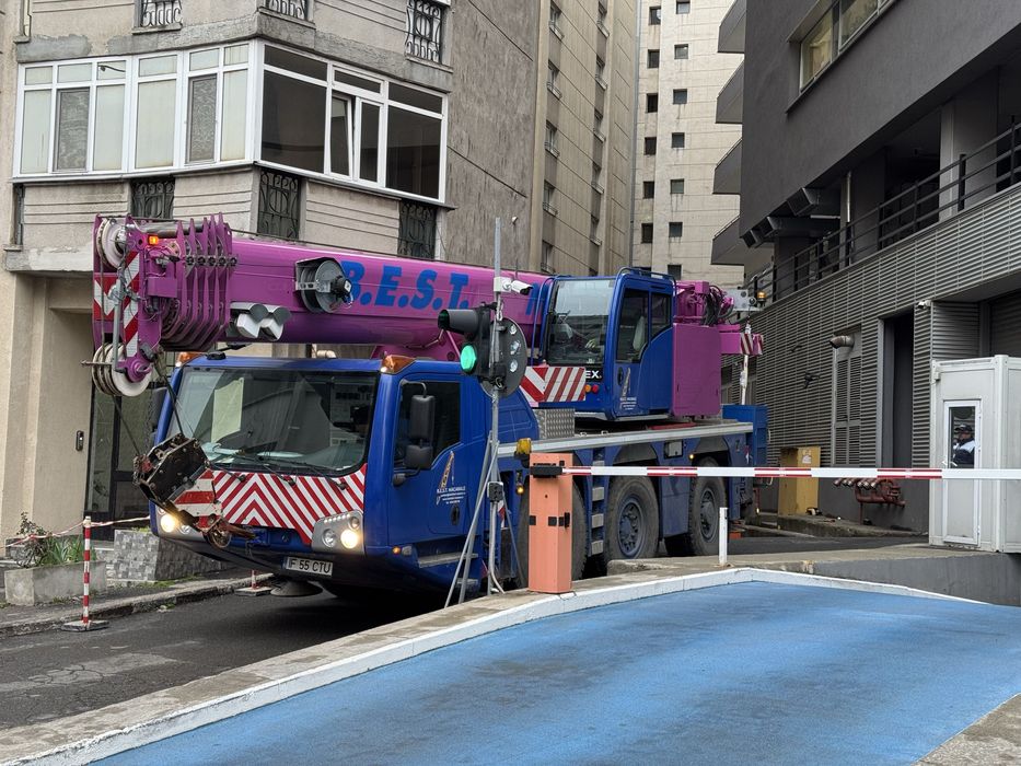 Macara 35t închiriat București 300km 280lei/oră Automacara Puternică