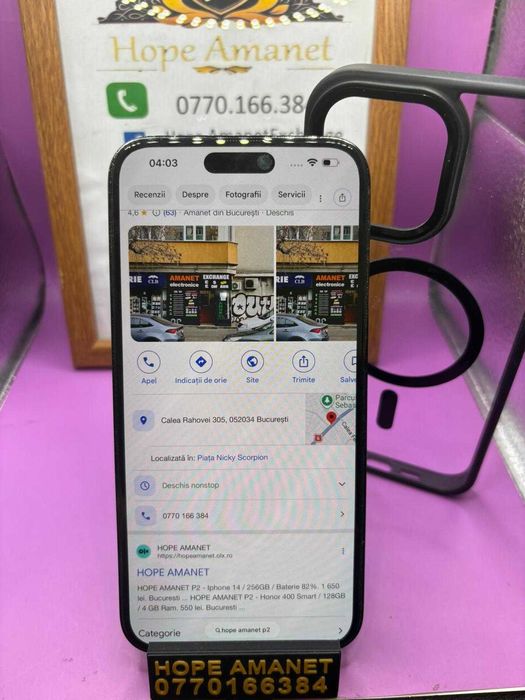 HOPE AMANET P2-Iphone 14 pro max 256 GB/84% BAT