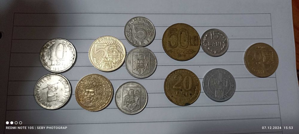 Vând monede romanesti
