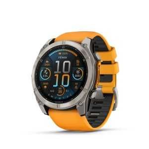 Garmin Fenix 8 51mm AMOLED, Sapphire - Titanium с Spark Orange/Graphite