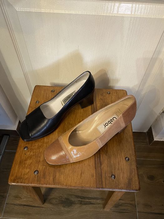 Sandale PRADA Italy toc transparent; Pantofi piele;Șlapi Tory Burch