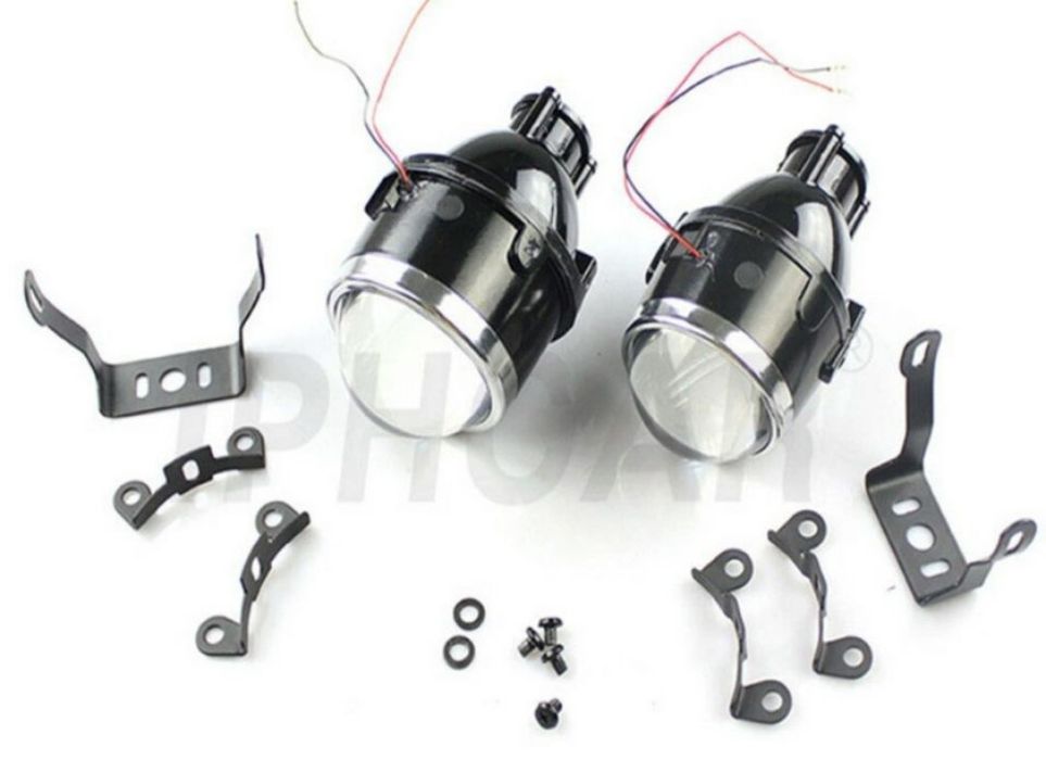 Lupa proiector ceata bi-xenon bi-fazic bi-led auto far motocicleta atv