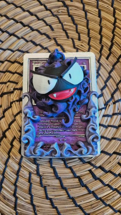 3D Принтирани Покемон Карти_ Gengar / Haunter / Gastly