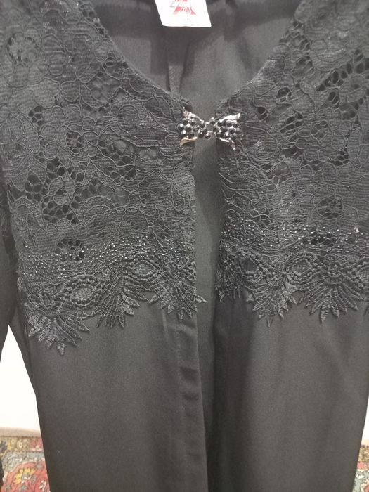 Кофта накидка черного цвета