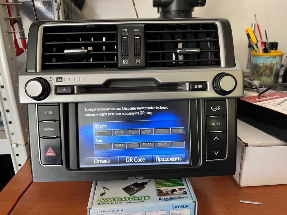 Карта навигации Toyota