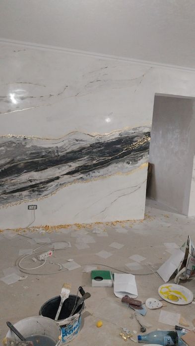 Zugravim cu pompa sau la trafalet,  ,Gletuim,Aplicam vopsele decorativ