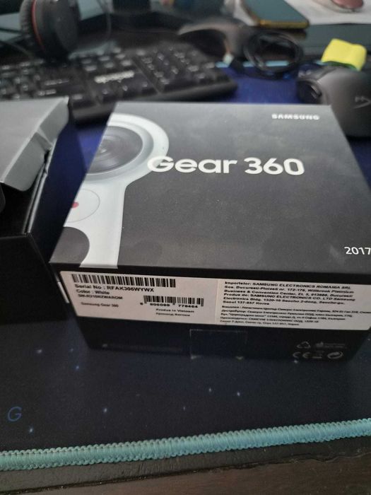 Cameră Video 360° Samsung Gear 360 (2017) SM-R210 - Full Box / 4K
