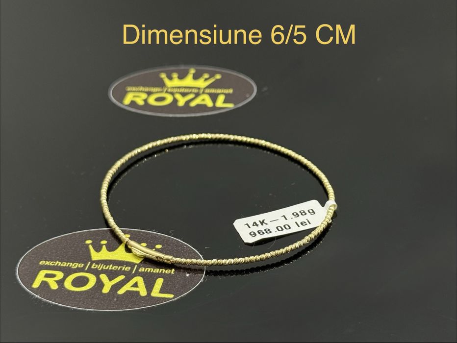 Bijuteria ROYAL : Bratara AUR 14K NOU / 1.98 GR