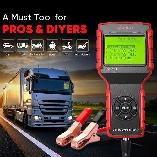 Tester Baterii, Eletromotor, Auto, model profesional Launch Bst500