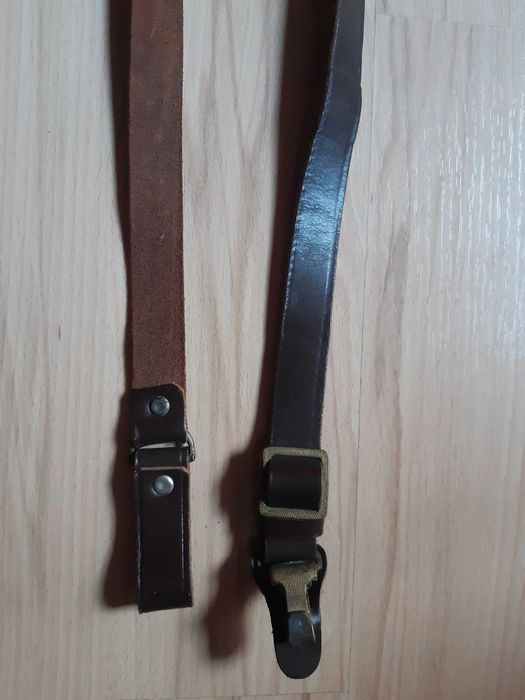 Ремък (портурей) за военен колан, ест.кожа неизползван