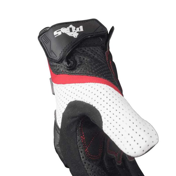 Mănuși Moto Piele Perforată PES Protecție Carbon Touchscreen Ventilate