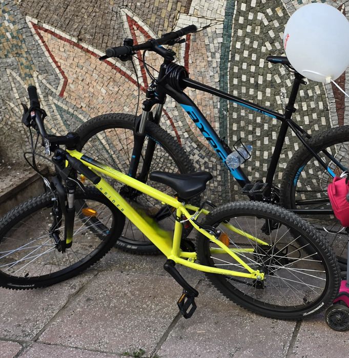 ДЕТСКИ ПЛАНИНСКИ ВЕЛОСИПЕД 24" EXPL 500, ЗА 9 – 12 год., жълт