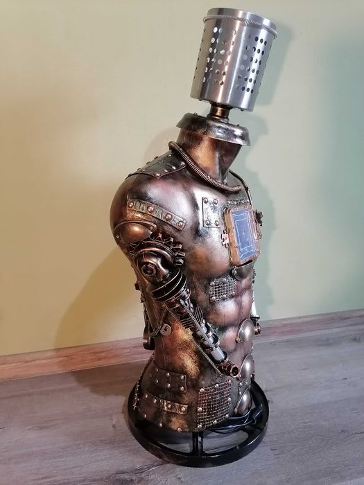 Lampă manechin stil mecanic-industrial,steampunk,vintage