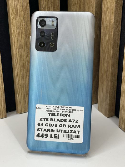 ZTE Blade A72 64Gb 3Gb ram Garantie / Factura #60622