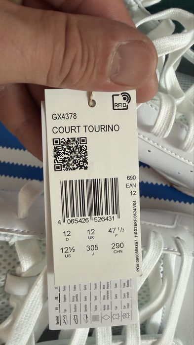 Оригинални маратонки Adidas court tourino