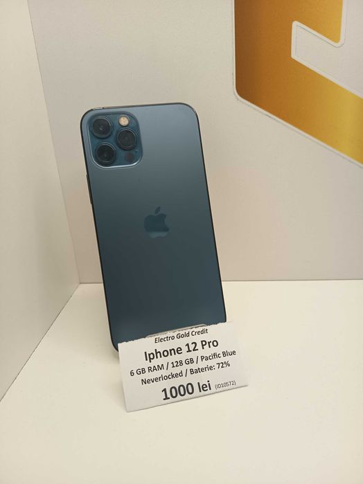 Iphone 12 Pro 128GB Neverlocked/Pacific Blue/Bateria 72% ID10572