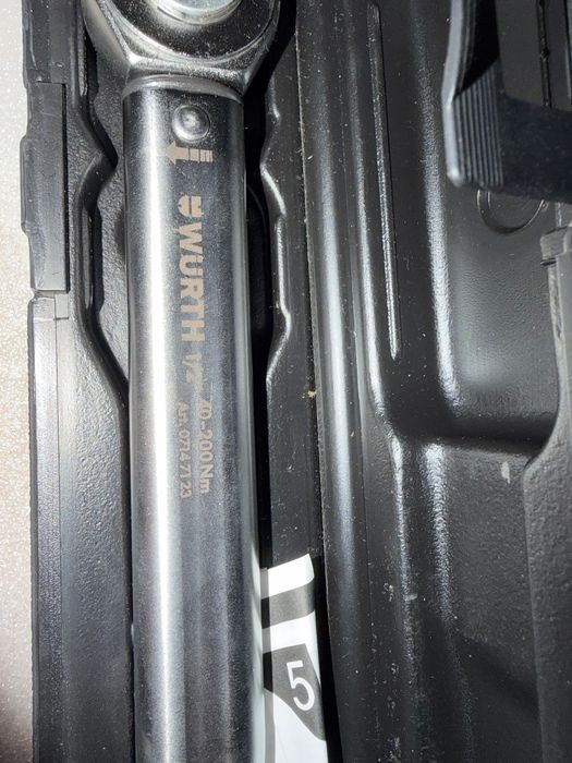 Cheie dinamometrica Wurth, 1/2'', 40-200 Nm