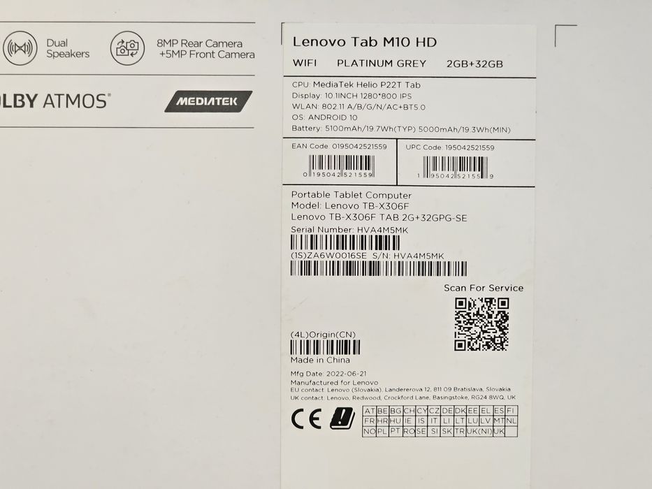 Lenovo Tab M10 HD