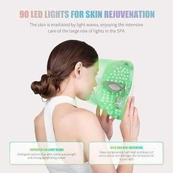 ACM акумулаторна 7-цветна фотонна LED маска за лице