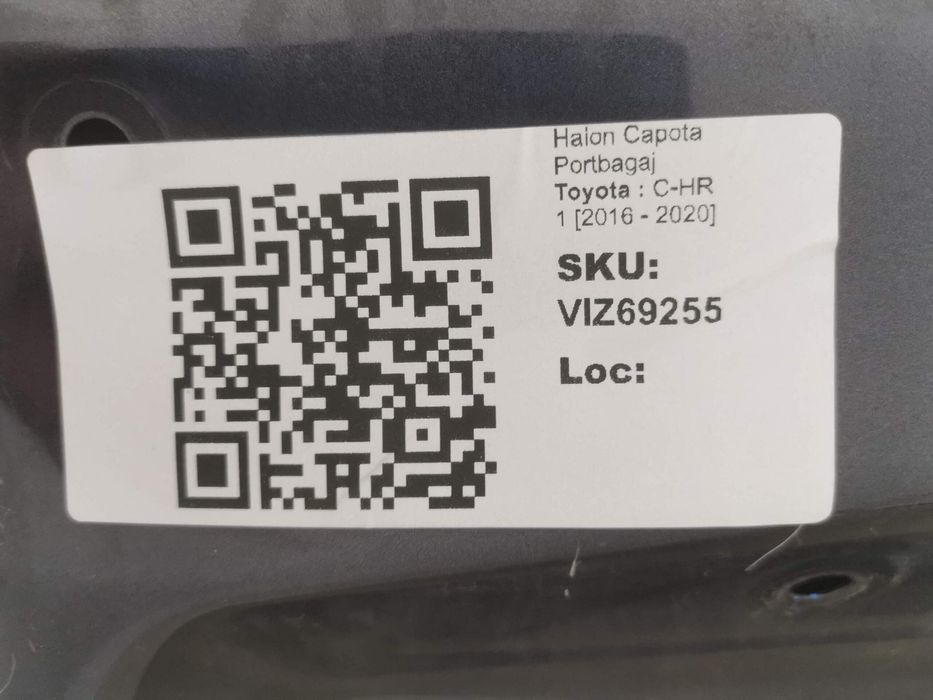 Тойота С-ХР / Toyota C-HR [No years provided] Заден капак Капак на баг