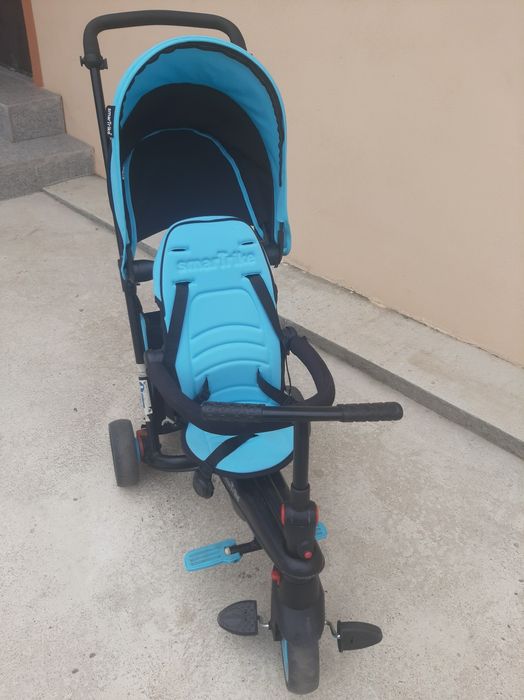 Tricicletă Smart Trike pliabilă - Albastru