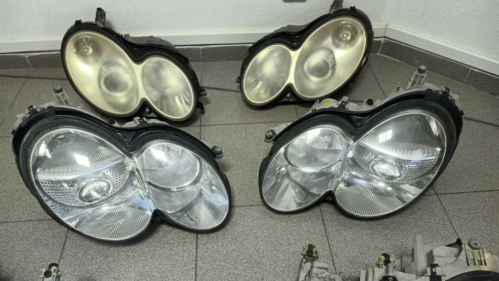 Mercedes CLK SLK SL CL C215 ксенон ляв десен фар xenon far сл слк цлк