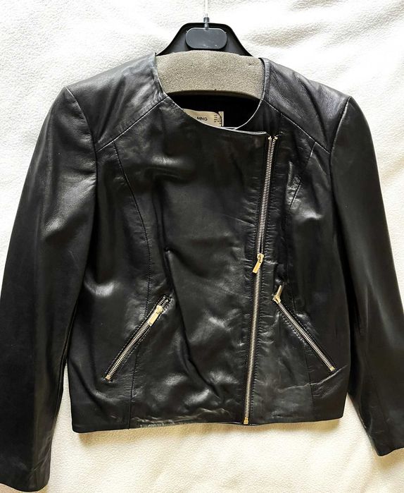 Geaca de Piele Biker Mango Noua