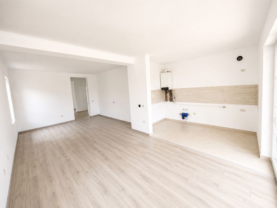 Duplex nou 88 mp utili | 2 dormitoare | Total teren 370 mp | Terasă acoperită 18 mp | 153.000 € TVA inclus