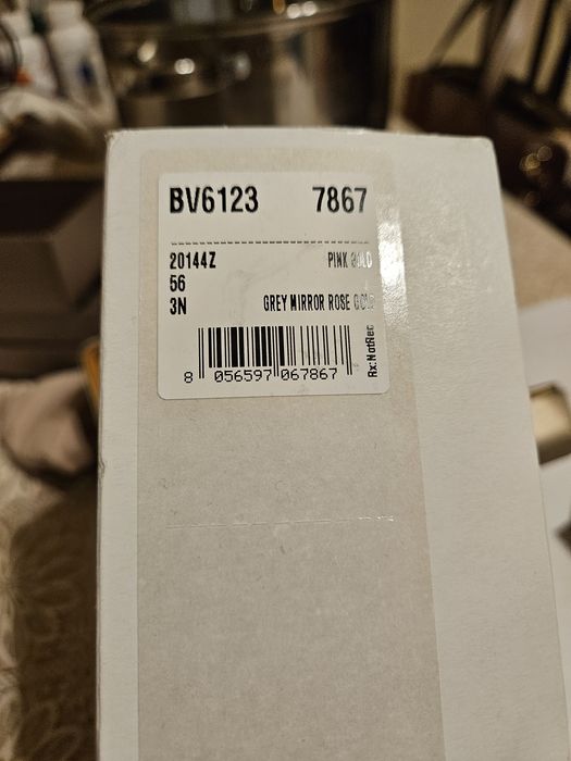 Ochelari de soare Bulgari pink gold noi