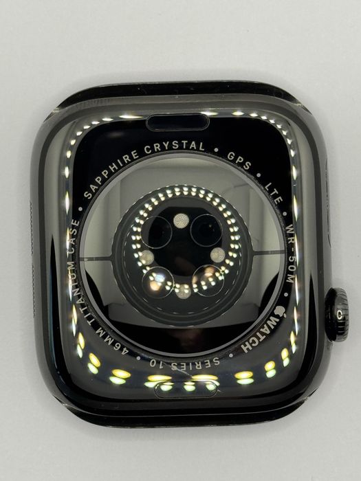 Apple Watch Series 10 46mm Titanium Slate 100% baterie+9 curele