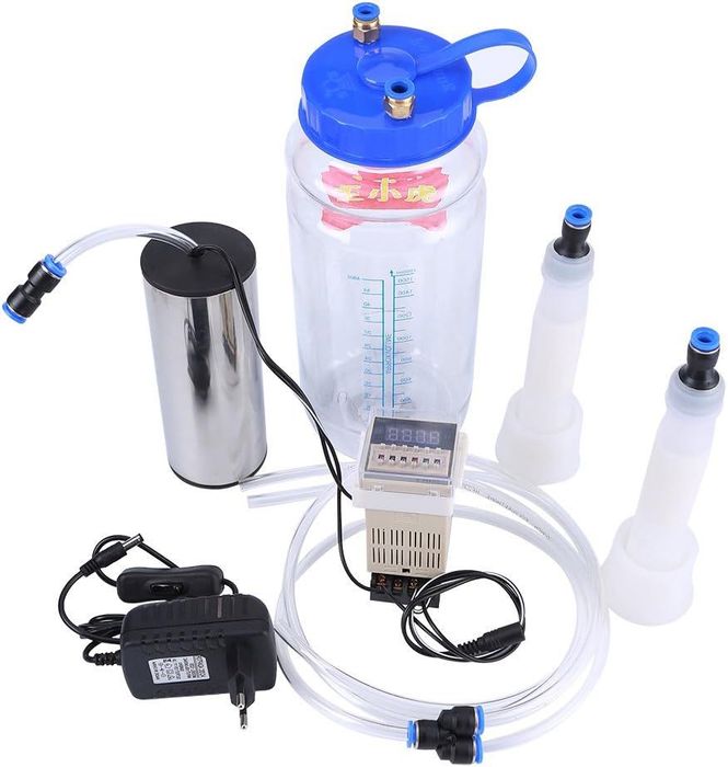 Mașină de muls electrică portabilă de 2L  pentru vaci, oi, 100-250V