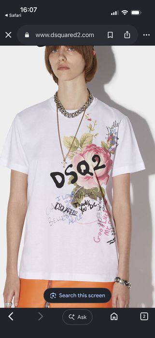 Бяла тениска  Dsquared2