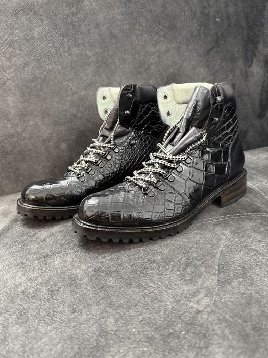 Ghete piele de aligator Belvedere Damian Artisan !OFERTA!