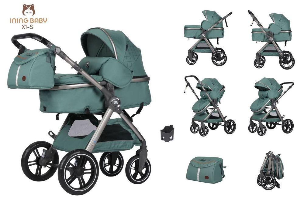 Фирменная Коляска трансформер 2в1