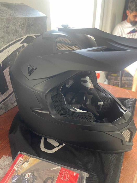 Cască de motocross enduro MTR X7B Evo, ECE 22.06, fără viziera cu sistem de ventilație, cască de downhill potrivită ca cască integrală pentru MTB