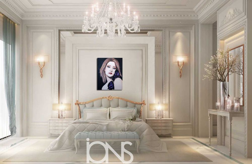 Tablou, portret femeie, 60,5 cm x 47, 5 cm