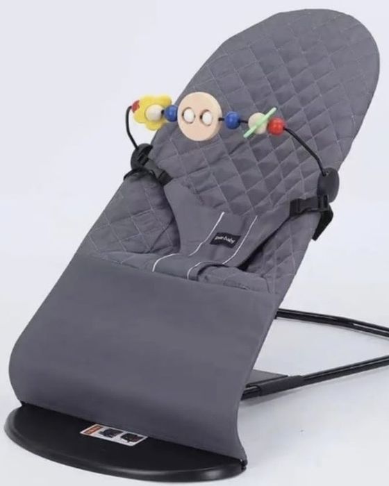 Детский шезлонг + развивающий коврик (2 в 1)